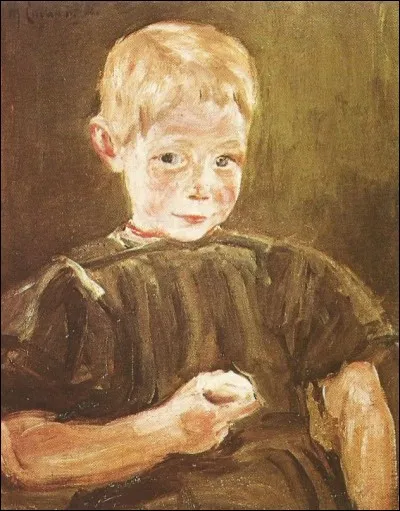 Cet "Enfant à la pomme" est une toile de...