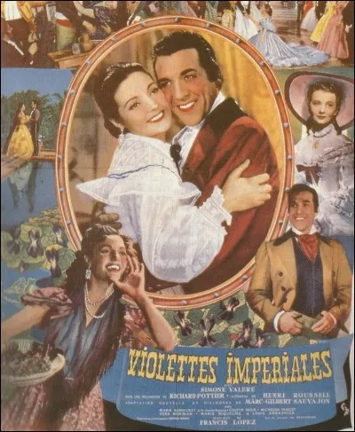 Qui est la vedette féminine du film "Violettes impériales" ?