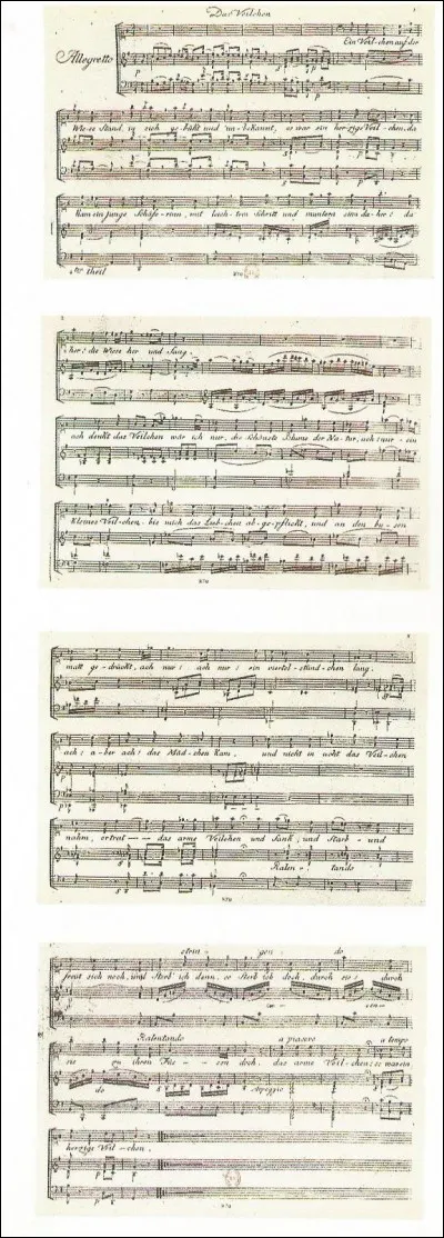 De quel musicien est le lied "La Violette" ?