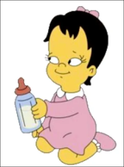 Comment s'appelle l'enfant d'une des sœurs de Marge ?