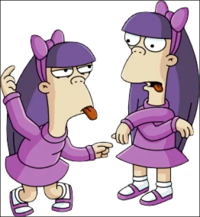 Comment s'appellent les jumelles de l'école de Lisa ?