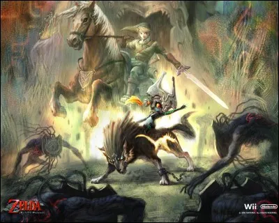 Dans "Twilight Princess" , Link combat...