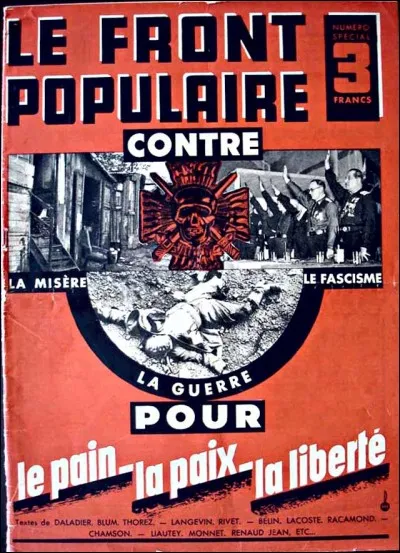 Qui dirige le gouvernement du Front Populaire en 1936 ?