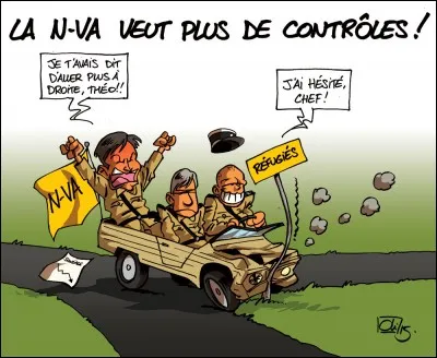 C'est en voulant sortir ses papiers que l'homme se rendit compte ...