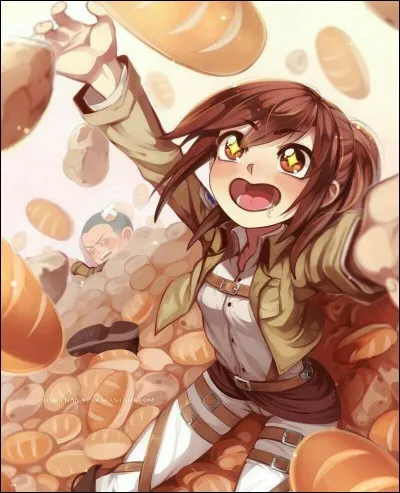 Tu vois un morceau de pain posé sur la table. Que fais-tu ?