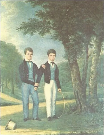 Qui est représenté avec son jeune frère ?