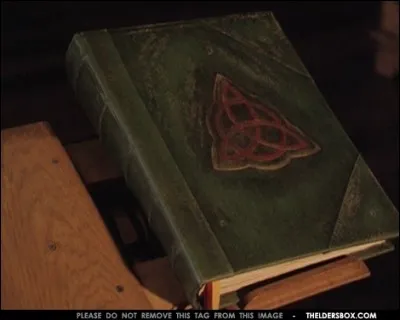 Dans cet épisode de la première saison, Phoebe est seule au grenier, elle trouve un livre dans un coffre, mais qu'est-ce qui est écrit dessus.