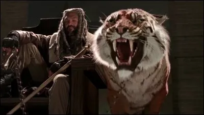 Quel est le nom du tigre d'Ezekiel qui meurt dans la saison 8 ?