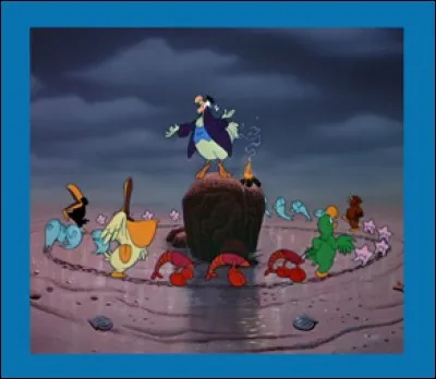 Lors de quelle chanson présente dans "Alice au pays des merveilles" peut-on voir ces animaux marins ?