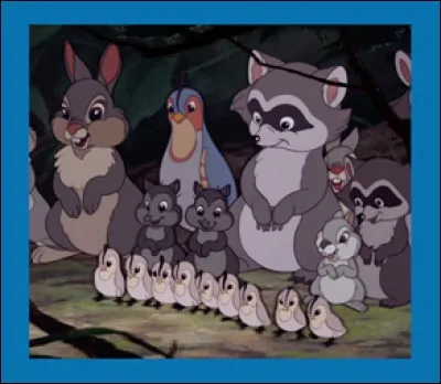Dans quel Disney peut-on voir ces animaux de la forêt ?