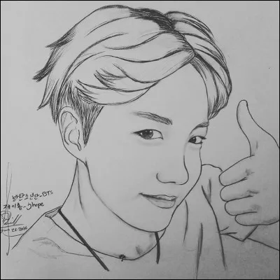 Quel membre de BTS est sur ce dessin ?