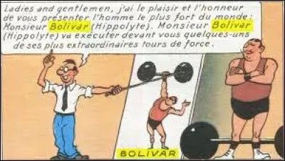 Hippolyte Bolivar est présenté à Chicago comme l'homme le plus fort du monde. On le voit dans l'album ...