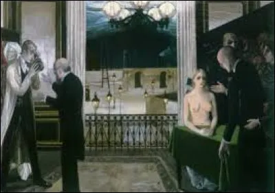 Lequel de ces hommes a peint "École de chercheurs" ?