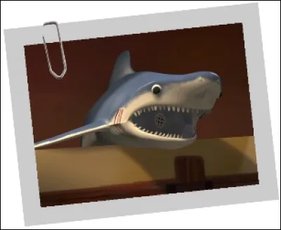Quel personnage de ''Toy Story'' le requin imite-t-il ?