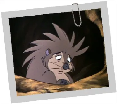 Quel animal chasse ce porc-épic dans ''Rox et Rouky'' ?