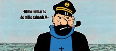 'Mille milliards de mille sabords, (un des plus connus). Mais qu'est un sabord ?