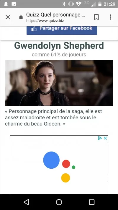 Si tu voulais &ecirc;tre ami(e) avec un personnage du film, ce serait...