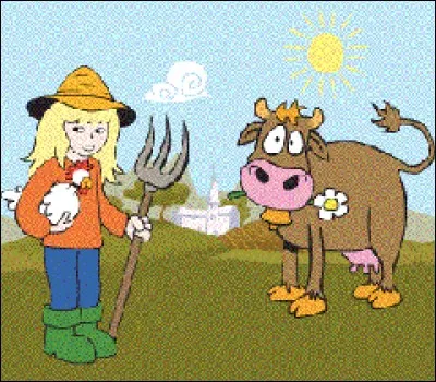 Je suis la femme du fermier.