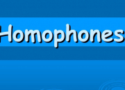 Quiz Homophones