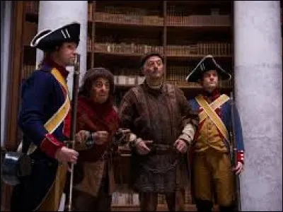 À la fin du film, dans quelle époque Jacquouille et Godefroy se retrouvent-ils piégés ?