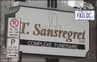 Certains ont la vocation, d'autres choisissent leur métier selon les hasards de la vie, certains héritent leur carrière de leurs parents... et parfois, comme ici, c'est le nom qui peut déterminer le choix. Mr Sansregret aurait pu aussi bien devenir... ?