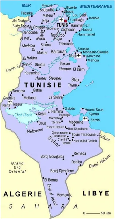 Quelle est la capitale de la Tunisie ?