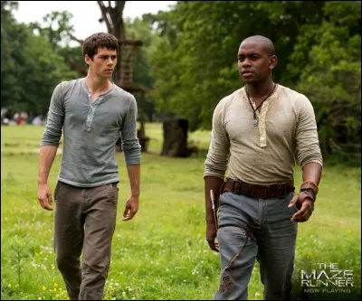 Comment s'appelle le leader du groupe dans "Le Labyrinthe, tome 1" lorsque Thomas arrive ?