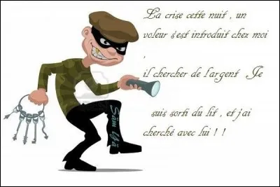 Là, il s'agit d'un autre vol. Quel est le nom d'un cambrioleur qui opère en grimpant au mur ou en escaladant par les balcons ?