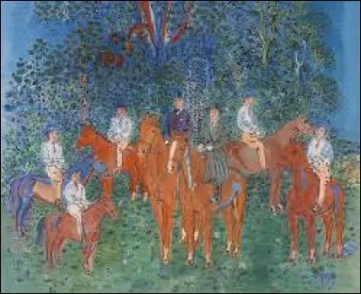 Quel homme a peint "la famille Kessler à cheval" ?