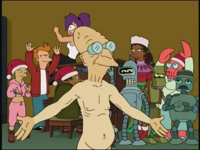 Dans le tout premier épisode, Farnsworth insulte son ancien équipage de :