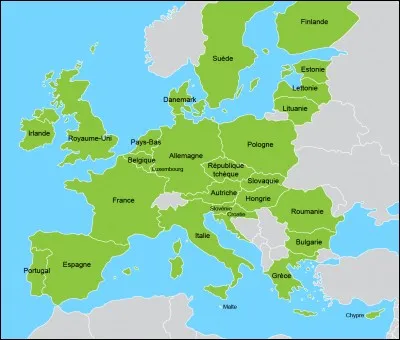 Sur le drapeau européen, on peut voir 26 étoiles, car, étant le double de 13, porte-bonheur.