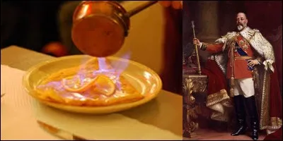 Continuons avec la crêpe et parlons plus spécifiquement de la « crêpe Suzette » !
Il existe plusieurs versions concernant sa création, quelques-unes d'entre elles impliquent le prince de Galles et futur roi Edouard VII. Tout ce que je peux vous dire, c'est que cela ne concerne pas Cambrai, bien que
A vous de trouver une de ces versions ?