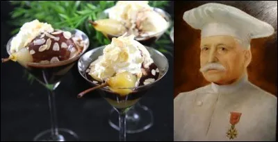 Peut-être avez-vous vu l'opéra-bouffe « La belle Hélène » de Jacques Offenbach. Pour honorer la cantatrice Hortense Schneider qui chanta lors de la « première », un chef décida de créer un dessert, la « poire belle-Hélène ».
Qui est ce chef ?