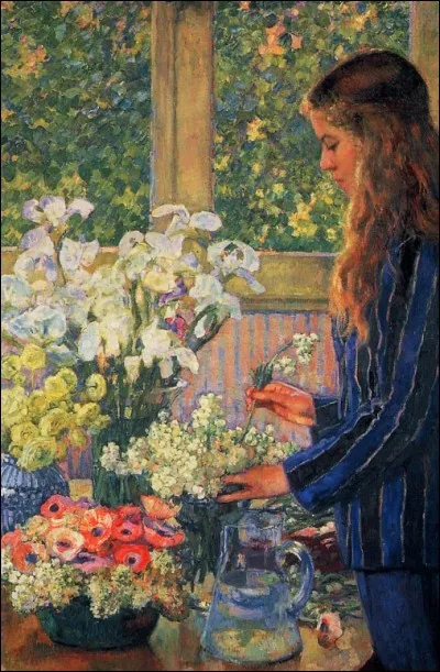 Qui a peint "Le jardin fleuri" ?