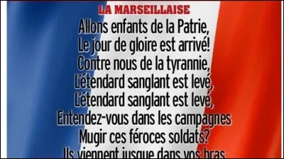 Quel événement de la Révolution française a conduit à l'écriture de "La Marseillaise" ?