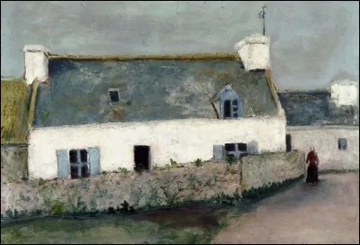 Qui a peint "Ferme sur l'île d'Ouessant" ?