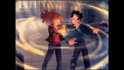 Que tient Hermione Granger sur ce fanart ?