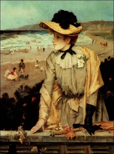 Qui a représenté cette "Femme à la plage" ?