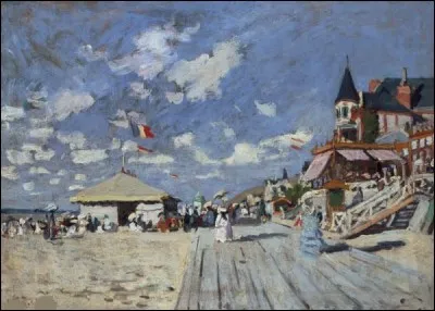 Qui a représenté "La plage de Trouville" ?