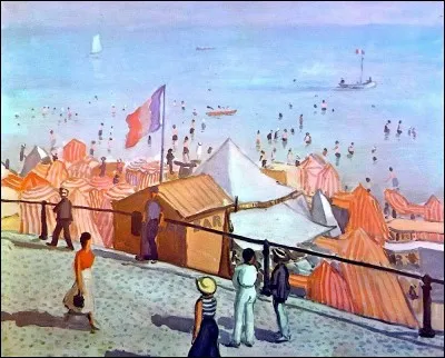Qui est le peintre de la plage des Sables d'Olonne ?