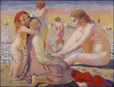 Qui est l'auteur de la "Plage au bonnet rouge" ?
