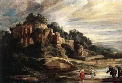 Qui a représenté ce "paysage avec ruines du Mont-Palatin, à Rome" ?