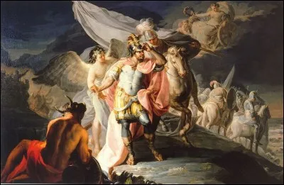 Qui a réalisé cette peinture de style rococo intitulée "Hannibal vainqueur contemplant pour la première fois l'Italie" ?