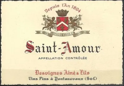 Viticulture : Le Saint-Amour est un vin...