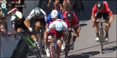 Qui a pouss&eacute; Cavendish lors de l'&eacute;tape de Vittel du Tour de France 2017 et qui a &eacute;t&eacute; exclu ?