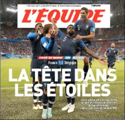 Samuel Umtiti a marqué le seul but du match contre la Belgique en demi-finale.