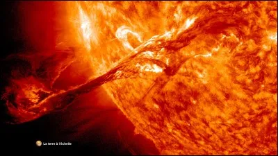 La terre reçoit en moyenne ... ... par seconde.