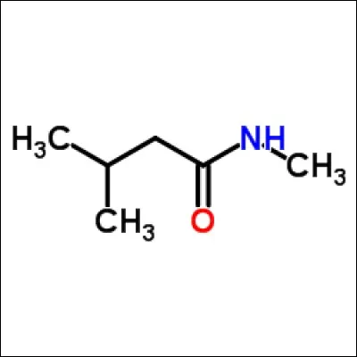 Voici une molécule de diméthylbutanamide, déduisez la formule brute, de cette formule semi-développée :