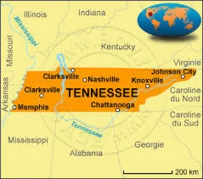État du sud des États-Unis, le Tennessee entra dans l'Union le 1er juin 1796. Peuplé de 6 346 105 habitants, pour une superficie de 109 247 km² sa capitale fut fondée en 1779 par le colonel américain John Donelson, sous le nom de Fort Nashborough, en hommage au héros de la guerre d'indépendance Francis Nash (1742-1777), tué à la bataille de Germantown. Depuis 1806, quelle nom porte-t-elle ?