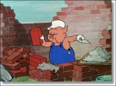 Lequel des trois petits cochons se construisit une maison de pierre avec un toit en tuiles ?